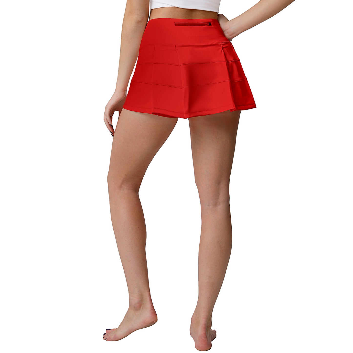 High Waisted Pleated Tennis Skirt with Pockets Athletic Golf Skorts for Women Casual Workout Built-in Shorts