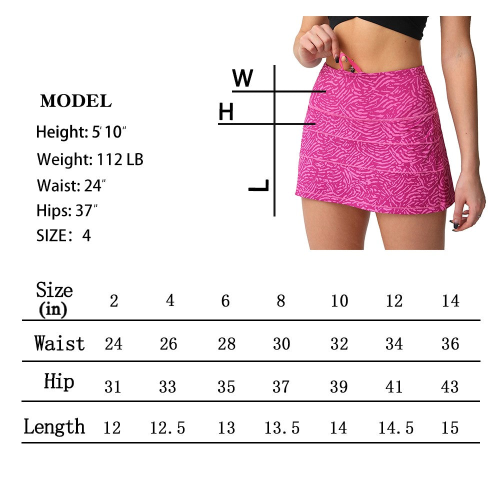 High Waisted Pleated Tennis Skirt with Pockets Athletic Golf Skorts for Women Casual Workout Built-in Shorts