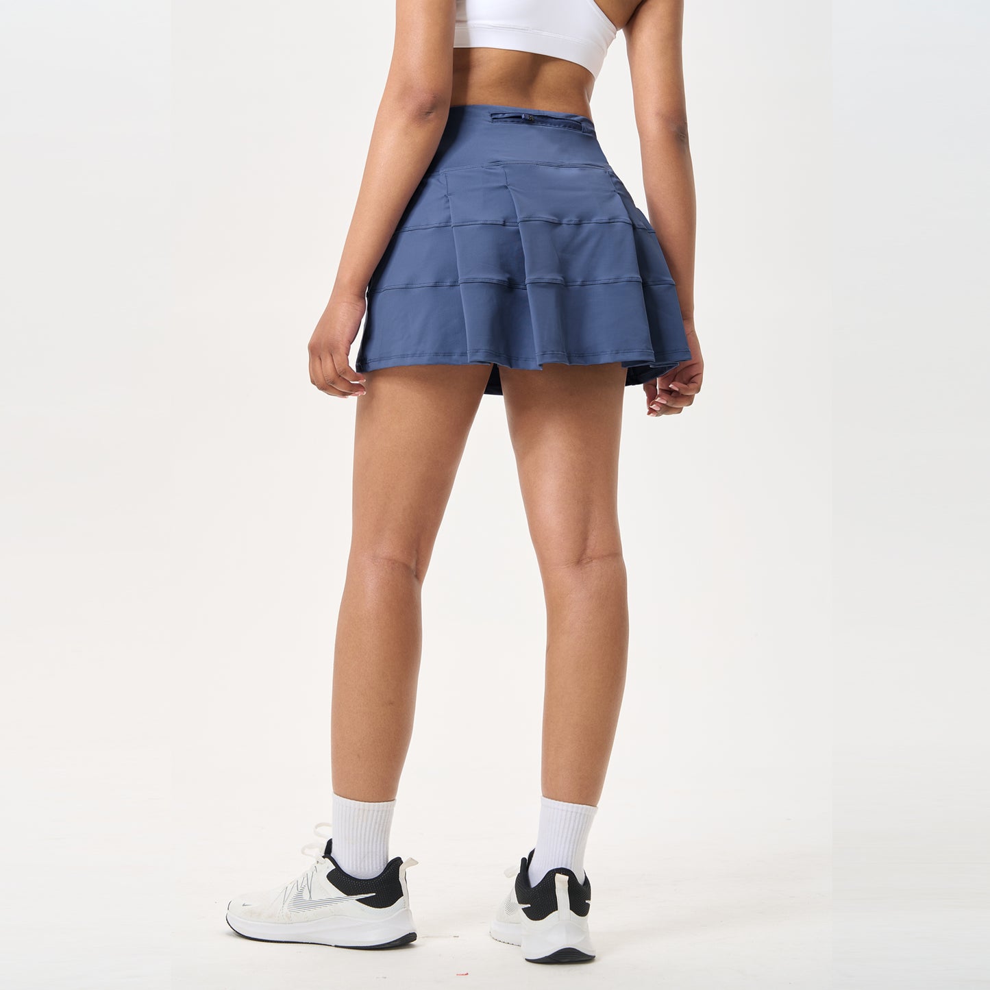 High Waisted Pleated Tennis Skirt with Pockets Athletic Golf Skorts for Women Casual Workout Built-in Shorts