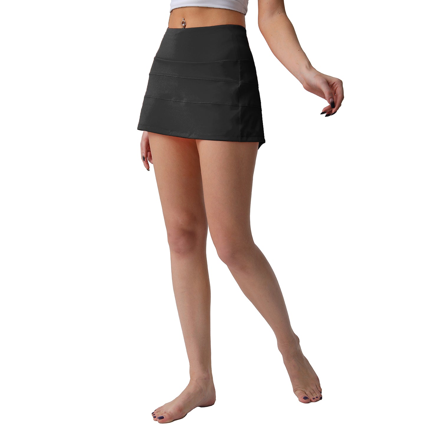 High Waisted Pleated Tennis Skirt with Pockets Athletic Golf Skorts for Women Casual Workout Built-in Shorts