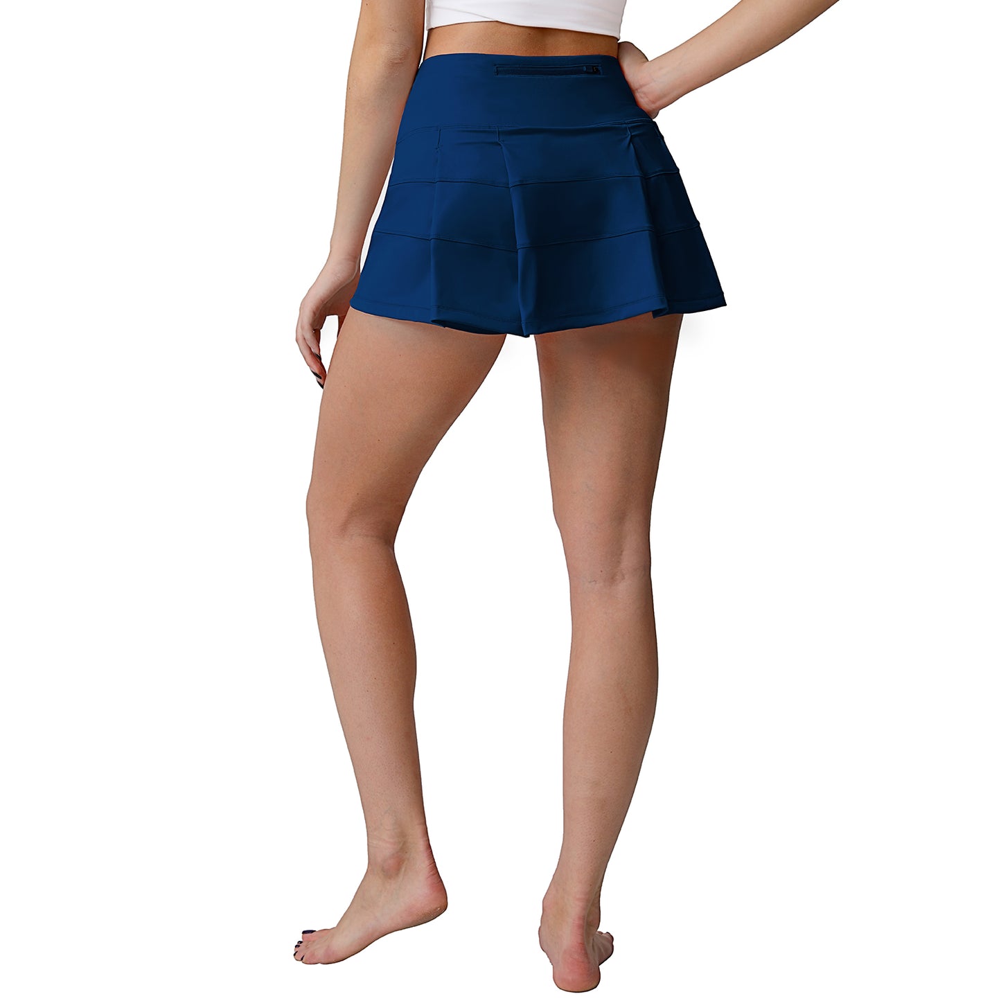 High Waisted Pleated Tennis Skirt with Pockets Athletic Golf Skorts for Women Casual Workout Built-in Shorts