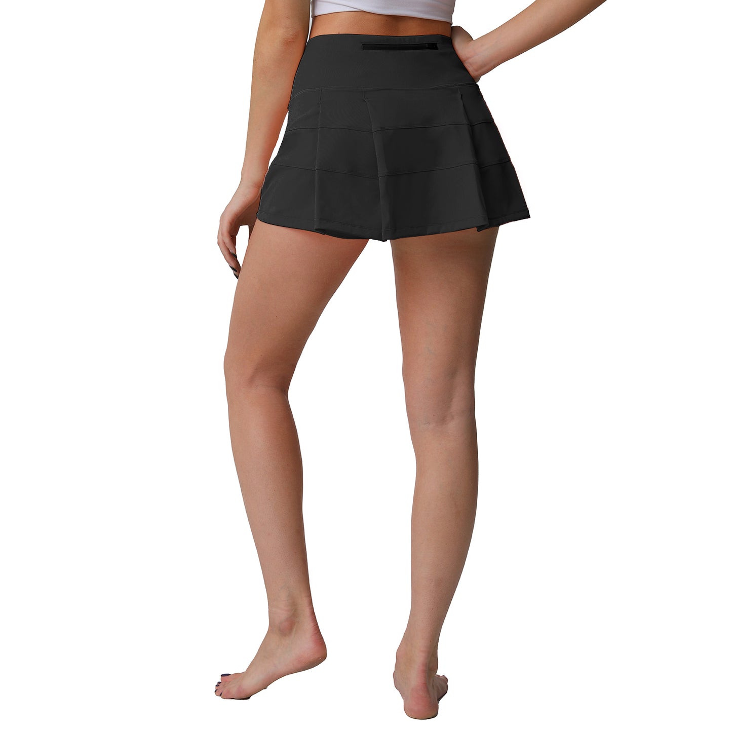 High Waisted Pleated Tennis Skirt with Pockets Athletic Golf Skorts for Women Casual Workout Built-in Shorts