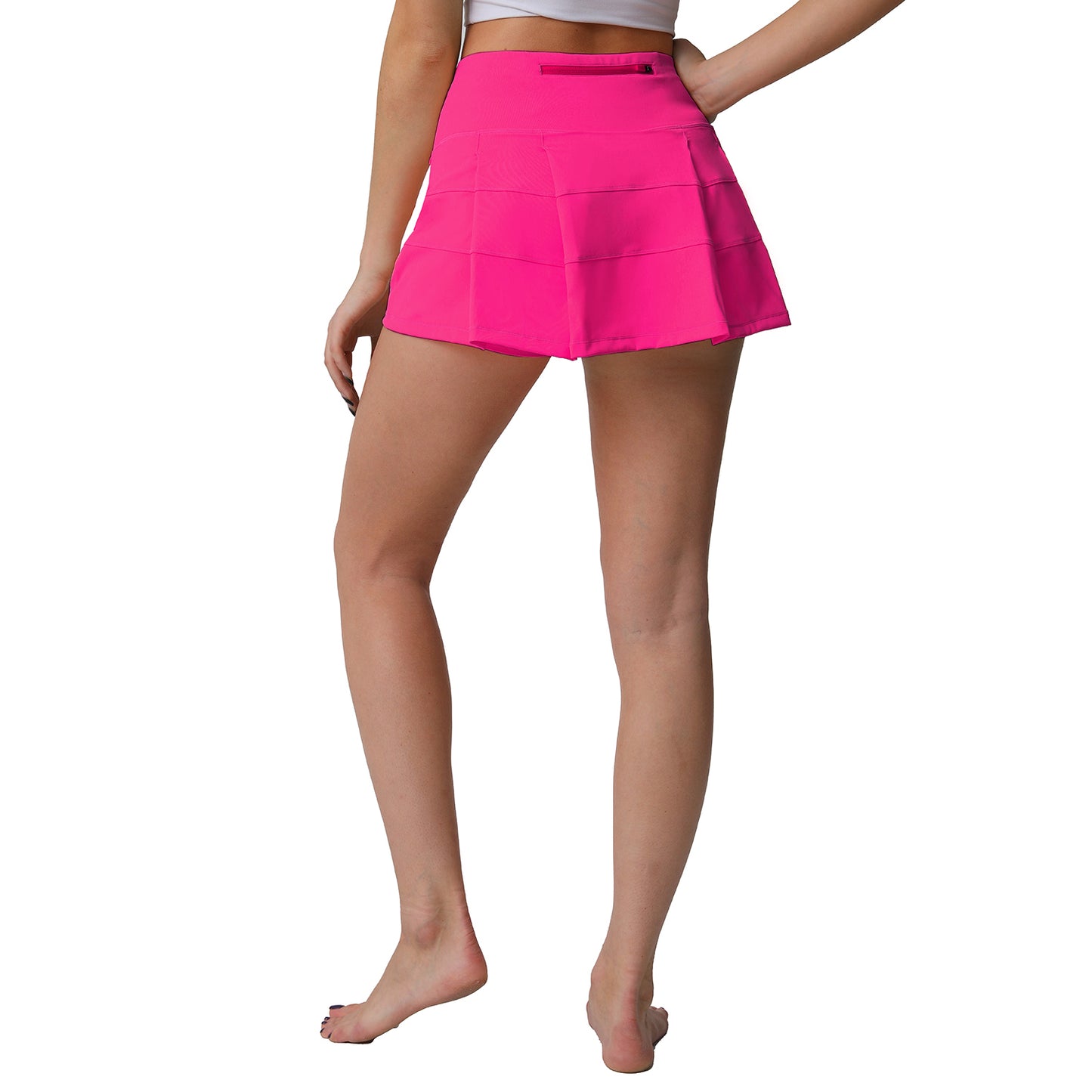 High Waisted Pleated Tennis Skirt with Pockets Athletic Golf Skorts for Women Casual Workout Built-in Shorts